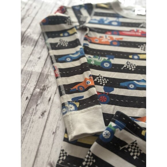 Hanna Andersson Race Car Pajamas Set Size 8 Shorts Long Sleeves Boys Kids - Picture 4 of 9